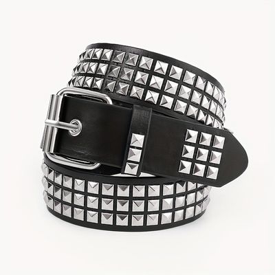 유니섹스 웨스턴 벨트 일반 스타일 너비 2-4cm 철  Buckle Rivet Punk 디자인