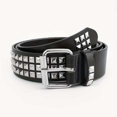 유니섹스 웨스턴 벨트 일반 스타일 너비 2-4cm 철  Buckle Rivet Punk 디자인