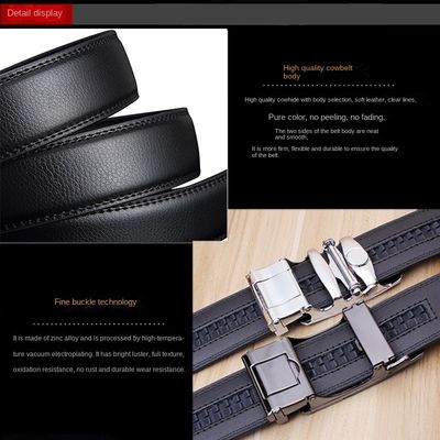 110-125cm 길이가 맞춤 로고 남성용 가죽 벨트 가죽 특성이 튀긴 소피