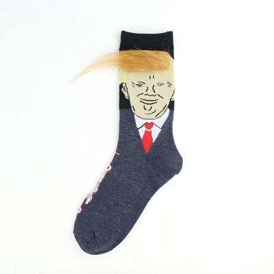 남성용 액세서리 웃긴 미친 캐릭터 인쇄 디자이너 줄무늬 승무원 면화 행복한 양말