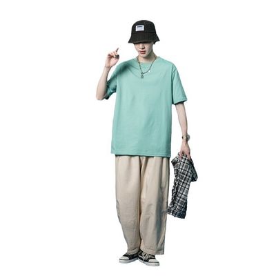 맞춤형 패턴 밝은 파란색 남성 안티 필링 웨스트와 느슨한 버전 체육관 셔츠 서비스