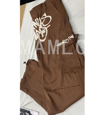 XMAMLON 가벼운 빈티지 스웨터 가을 남성 바지 사용자 지정 로고 인쇄