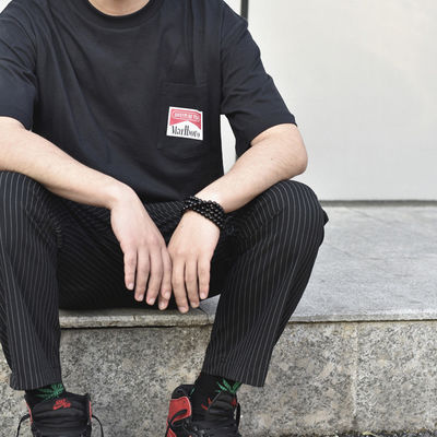 청소년 인기 18~24세용 크라틀스네이크 인쇄 스케이트보드 티셔츠