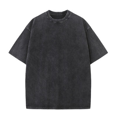 풀 버전 100% 면화 230G 가중급 세탁 스트리트 웨어 티셔츠