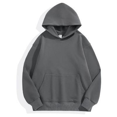 겨울 평평 하우디 남성 하우디 두꺼운 긴 솜 롤드 어깨 하우디 면화 XS-4XL 480g