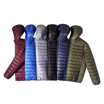 S-6XL 사이즈의 남성용 호흡 가능한 가벼운 따뜻한 후드 된 펄퍼 면 면 코트