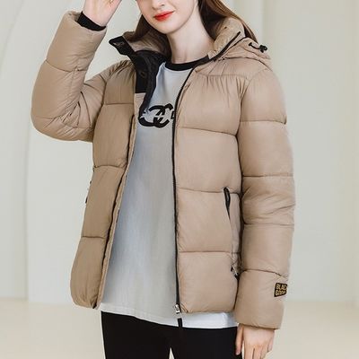 유니섹스 캐주얼 프린트 메카닉 오리 다운 겨울 의류 가벼운 무게 깃털 펄퍼 코트