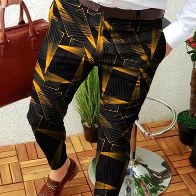 저렴한 남성용 전술 프린트 바지 봄 시즌 넥타이 골프 탄력적인 바지