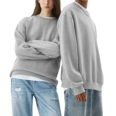 XMAMLON 320G 남성용 폴리에스터 / 면화 스웨터 남성용 목걸이 없는 크루네크 하디
