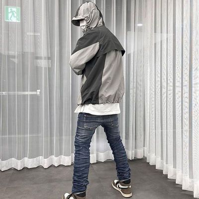 남자 들 의 산악 및 스키 에 열광 하는 사람 들 에게는 패치워크 풍력 쇄제 코트
