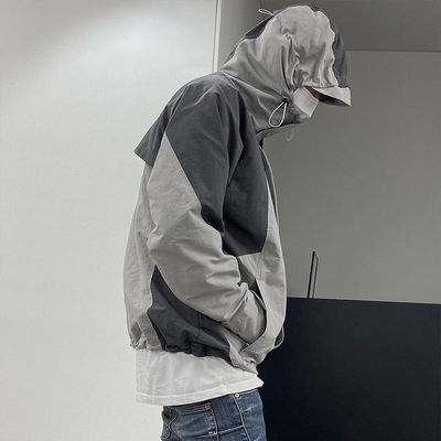 남자 들 의 산악 및 스키 에 열광 하는 사람 들 에게는 패치워크 풍력 쇄제 코트